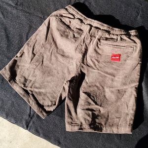 Chocolate skateboards brown corduroy shorts 32 waist